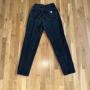 GUESS Georges Marciano triangle logo ankle zip mom jeans sz 29x27vtg 80s 90s usa